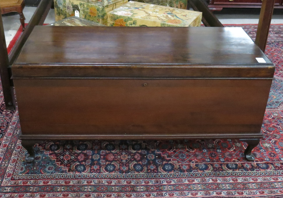 Appraisal: LIFT-TOP CEDAR BLANKET CHEST Farley Loetscher Mfg Co established in