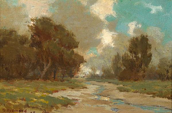 Appraisal: n a Granville Redmond - After the Rain signed and