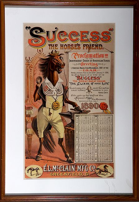 Appraisal: Country Store Horse Advertising Sign Exclusive on Bidsquare An paper