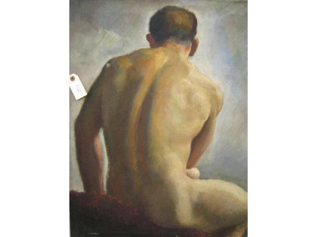 Appraisal: Oil on Canvas of a Nude