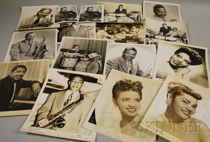 Appraisal: Sixteen Duke Ellington and Orchestra Members Publicity Portrait Photographs including