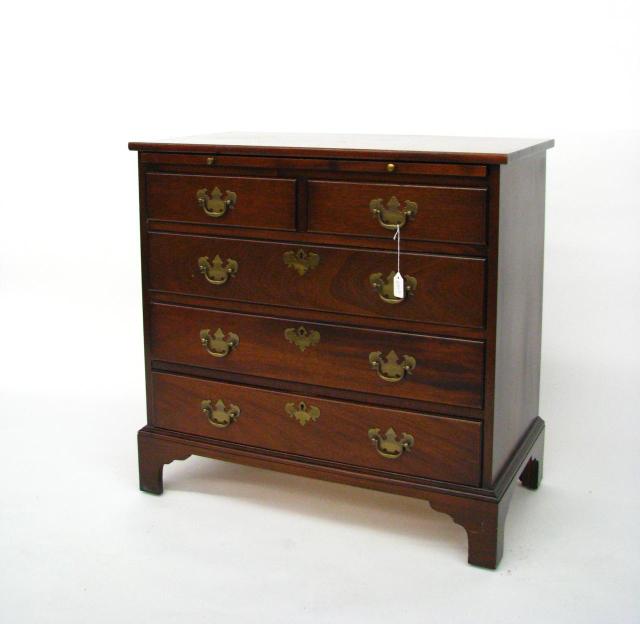 Appraisal: Vintage Chippendale Style Mahogany Gentleman's Chest circa 's with pull-out