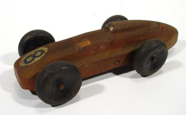 Appraisal: Tinplate British racing car cm in length