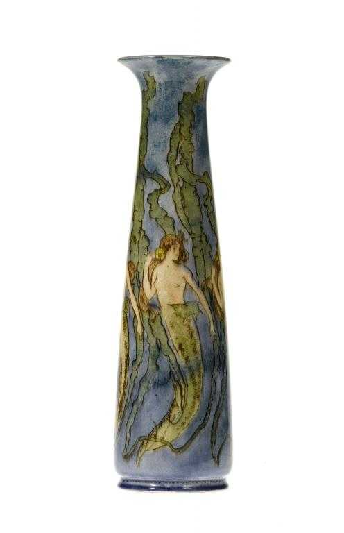 Appraisal: A DOULTON LAMBETH FAIENCE VASE BY MARGARET E THOMPSON of