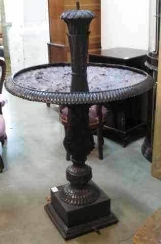 Appraisal: BRONZE TAZZA FLOOR FOUNTAIN having a circular bowl centered over