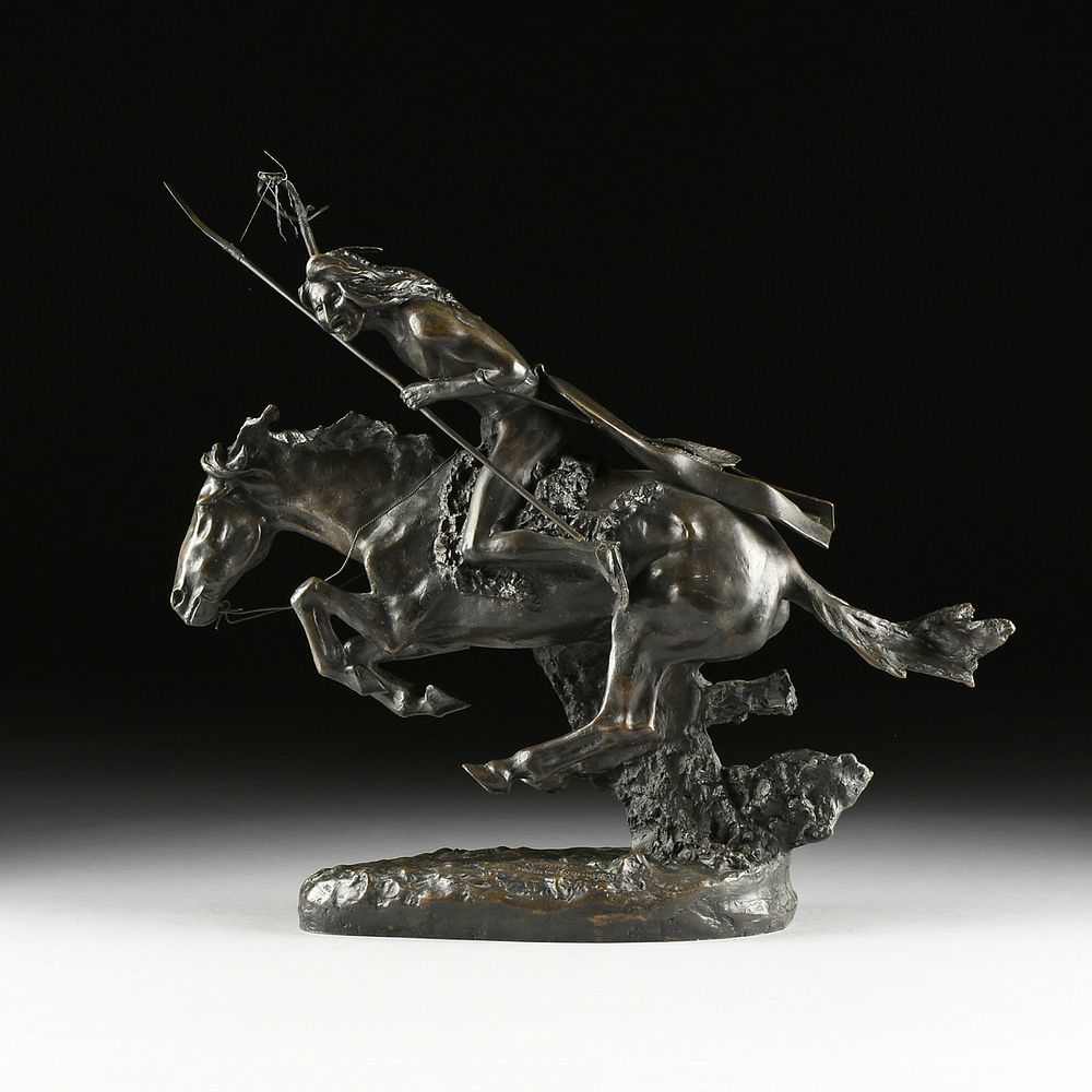 Appraisal: FREDERIC REMINGTON American - A BRONZE SCULPTURE The Cheyenne FREDERIC