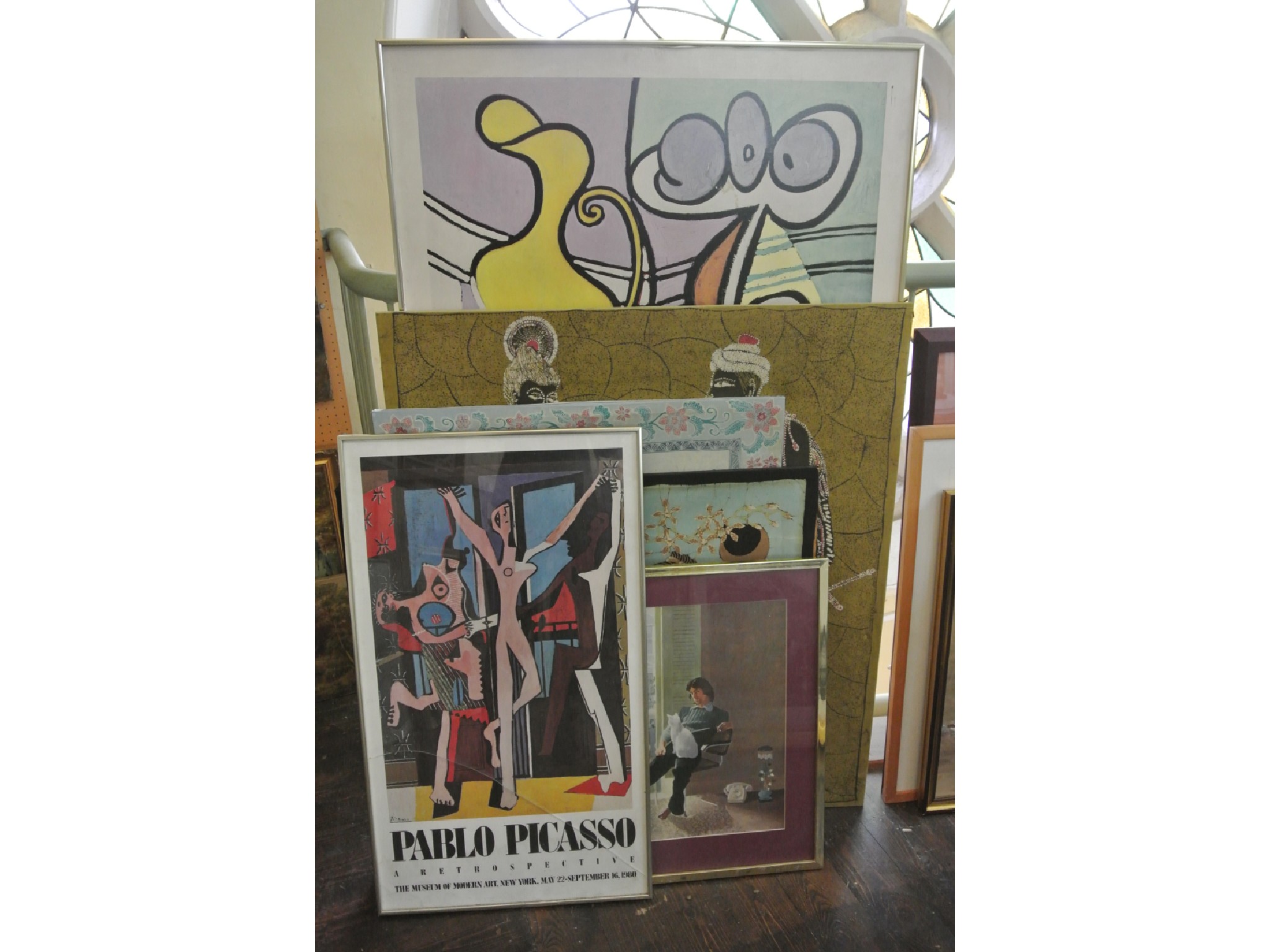 Appraisal: A coloured print advertising a Picasso retrospective at the Museum