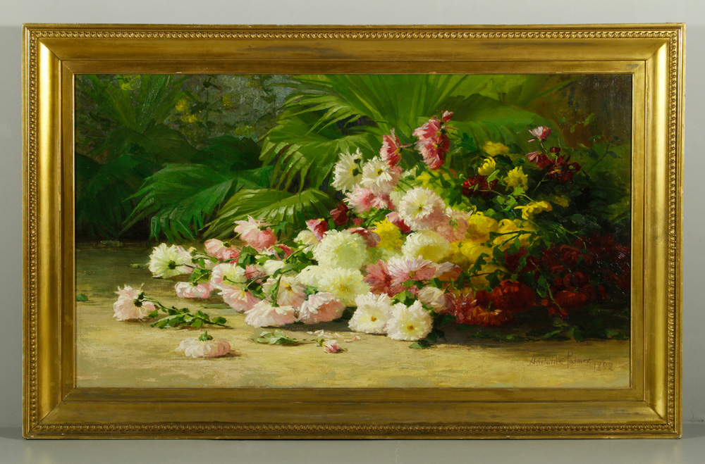 Appraisal: - Palmer Floral Still Life O C Adelaid Palmer floral