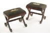 Appraisal: FOOT STOOLS - Matching pair of th c foot stools