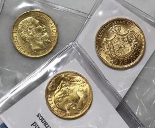 Appraisal: Lot of Switzerland Vrenelli francs gold coin Lot of Switzerland