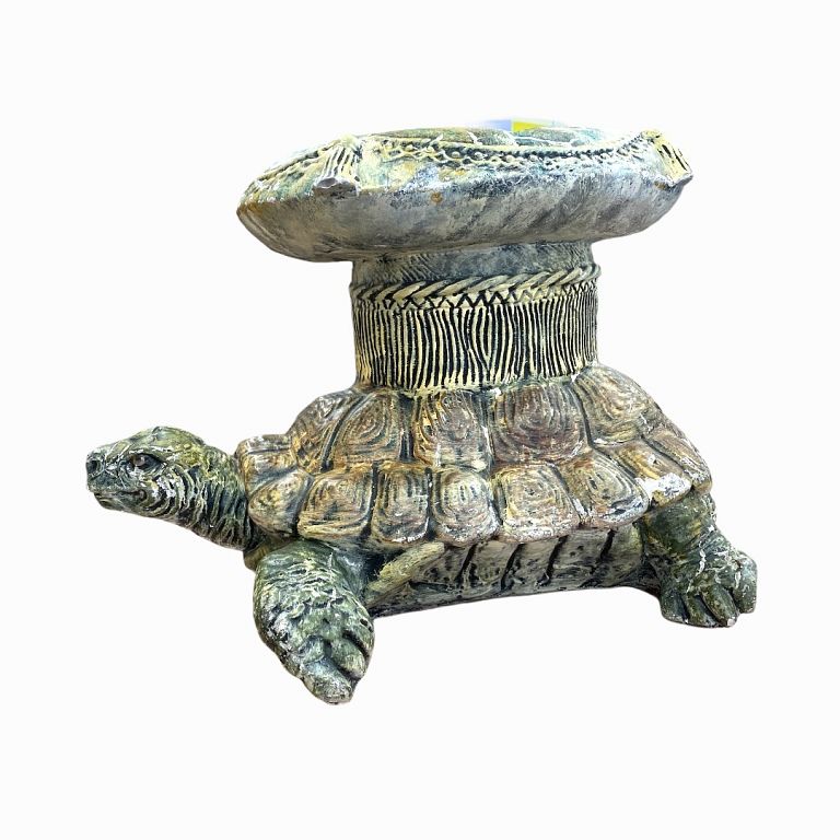 Appraisal: Turtle Garden Seat Turlte Garden Seat Total Measurements Inches High