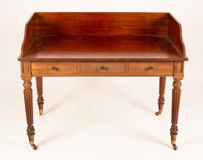 Appraisal: A William IV mahogany washstand manner of Gillows the three-quarter