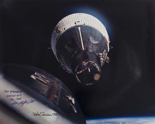 Appraisal: Gemini Rendezvous An ultra clear large format color photograph of