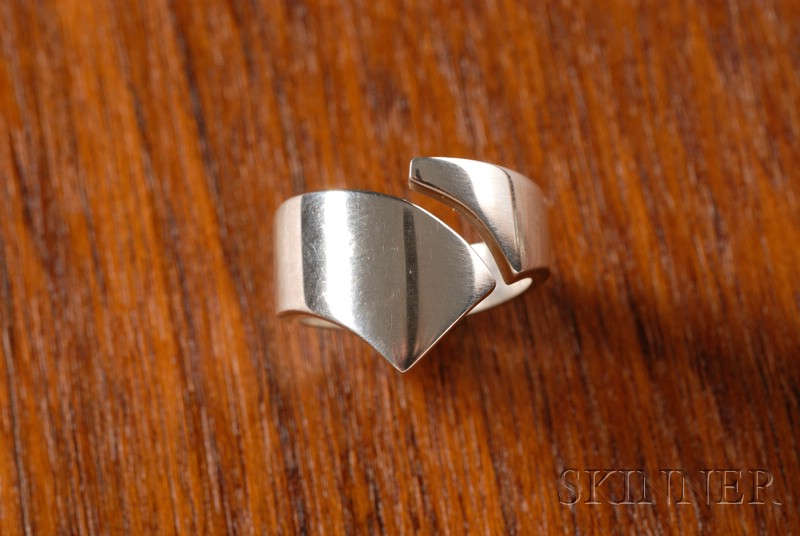 Appraisal: Georg Jensen Ring Sterling silver - Circular form open in