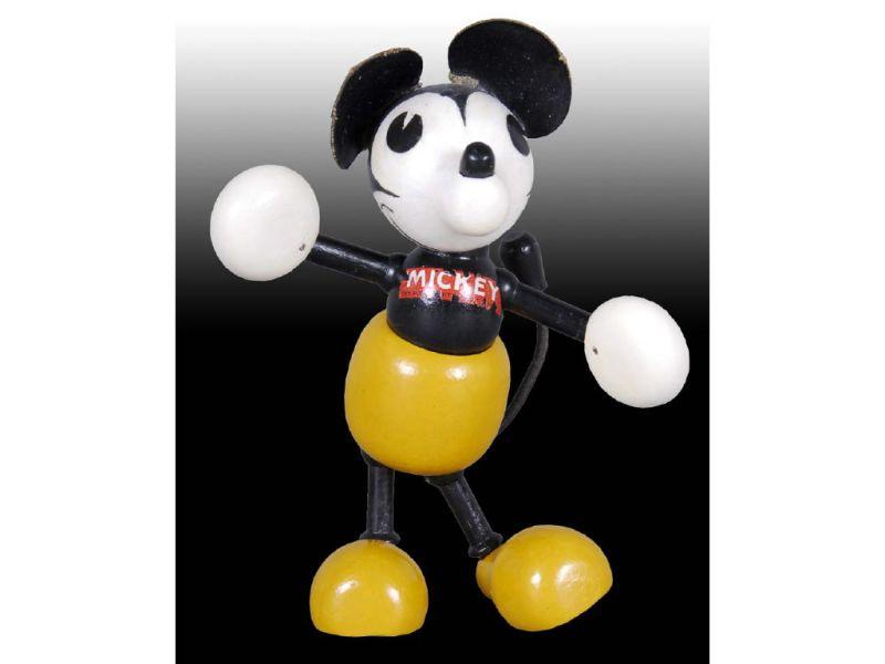 Appraisal: Yellow Mickey Mouse Figure with Lollipop Hands Description - ''