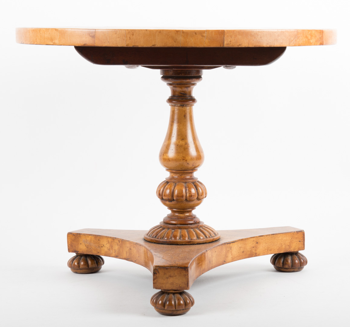 Appraisal: American Classical style tilt-top table second half- th century bird's-eye