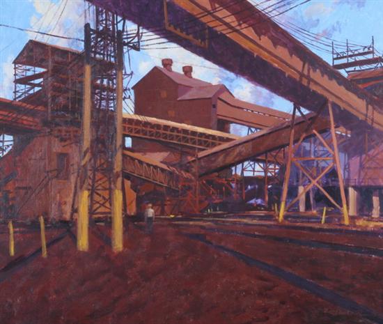 Appraisal: JOHN CHARLES ROACH American th century CONVEYOR BELTS BETHLEHEM STEEL