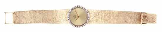 Appraisal: Concord diamond and gold lady's wristwatch quartz movement in K