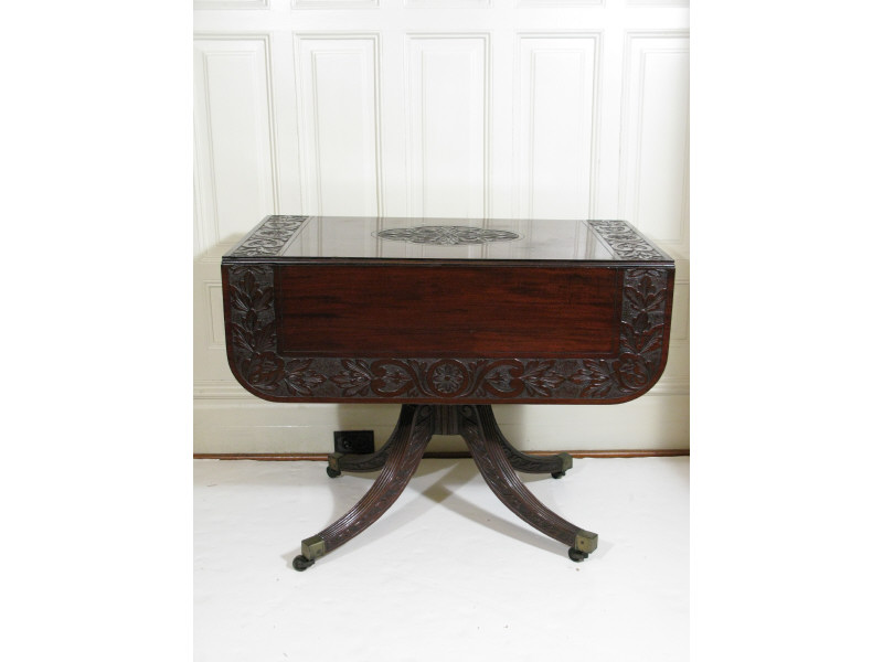 Appraisal: William IV Pembroke Table mid th c fine Santa Domingo