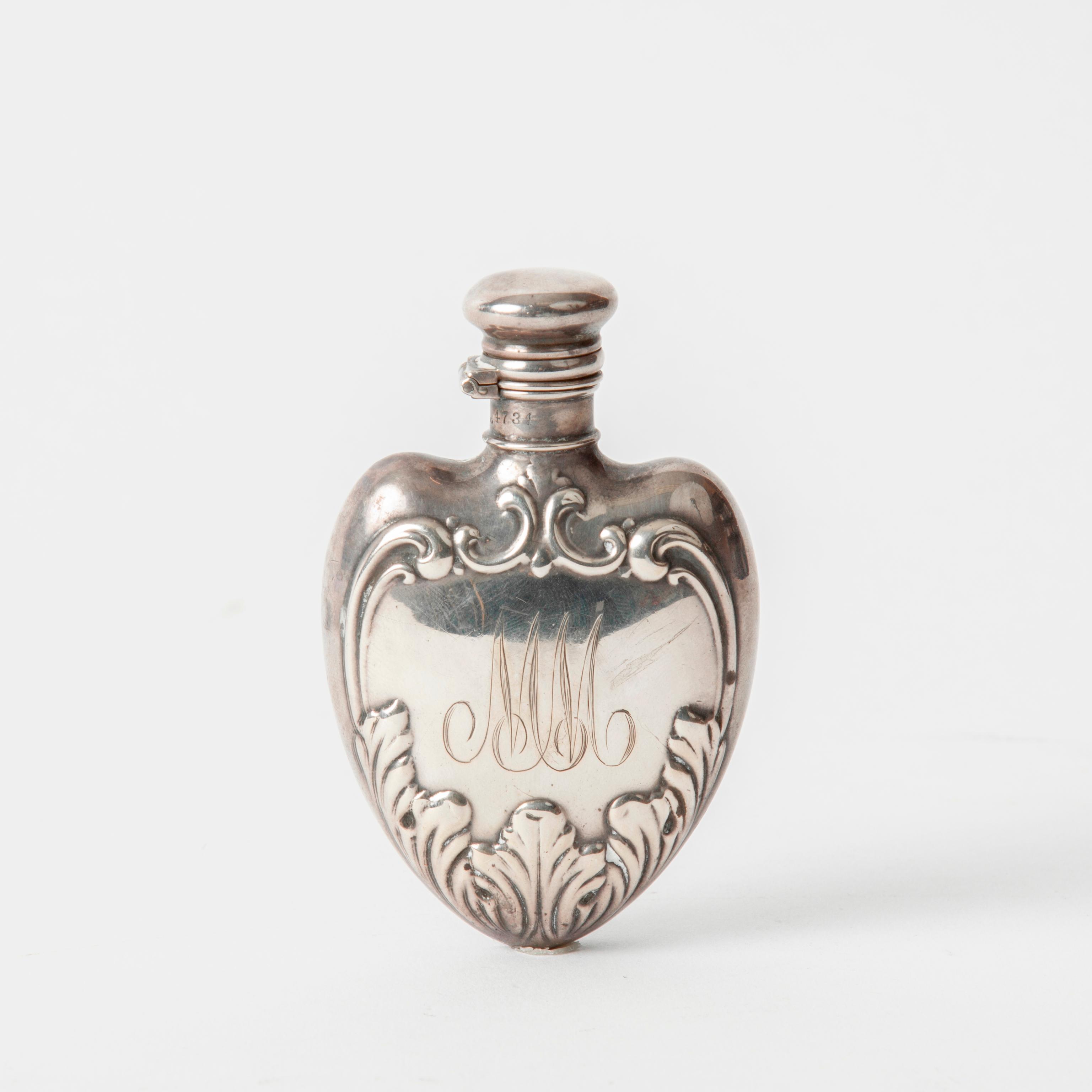 Appraisal: WHITING STERLING PERFUME FLASK CIRCA A Whiting Manufacturing Co sterling