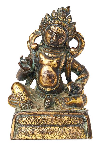 Appraisal: A TIBETAN GILT BRONZE STATUE OF MAHAKALA TH CENTURY Set