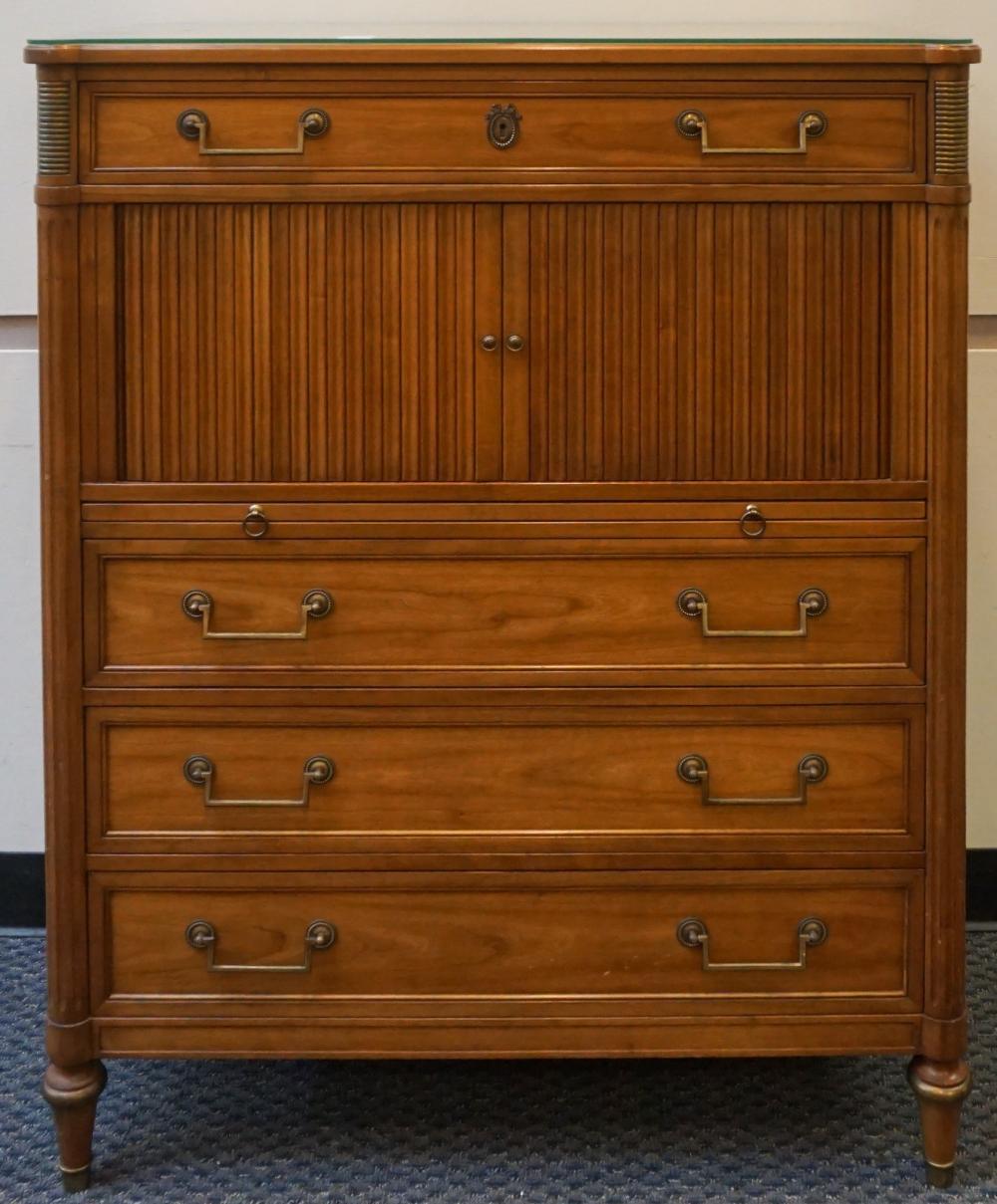 Appraisal: Kindel Louis XVI Style Cherry Chest of Drawers x x