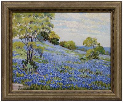 Appraisal: Mollie L Vining Crowther painting Texas - quot Bluebonnet Hill