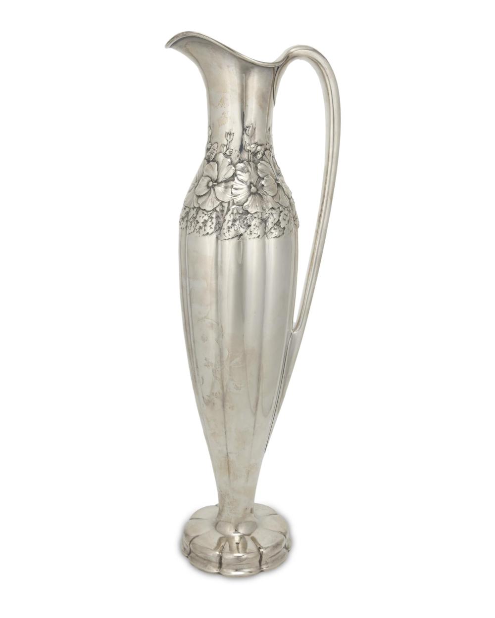 Appraisal: A TIFFANY CO STERLING SILVER EWER VASEA Tiffany Co sterling