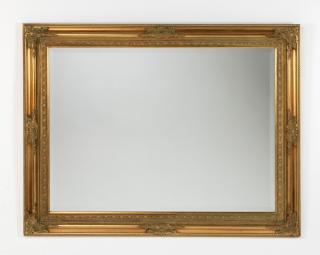 Appraisal: Italian gilded beveled mirror x Italian beveled mirror having a