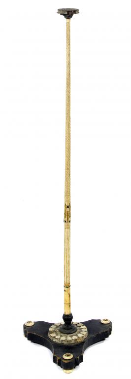 Appraisal: SCRIMSHAW A CARVED WALRUS IVORY WALKING CANE of tapering spiral