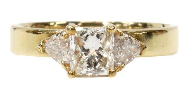 Appraisal: Estate ladies kt yellow gold and approx cttw diamond ring