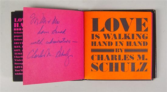 Appraisal: Book Love is Walking Hand in Hand by Charles Schultz