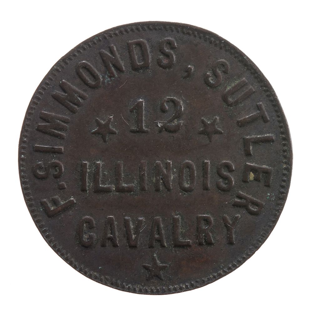 Appraisal: F Simmonds cent Sutler Token F Simmonds cent sutler token