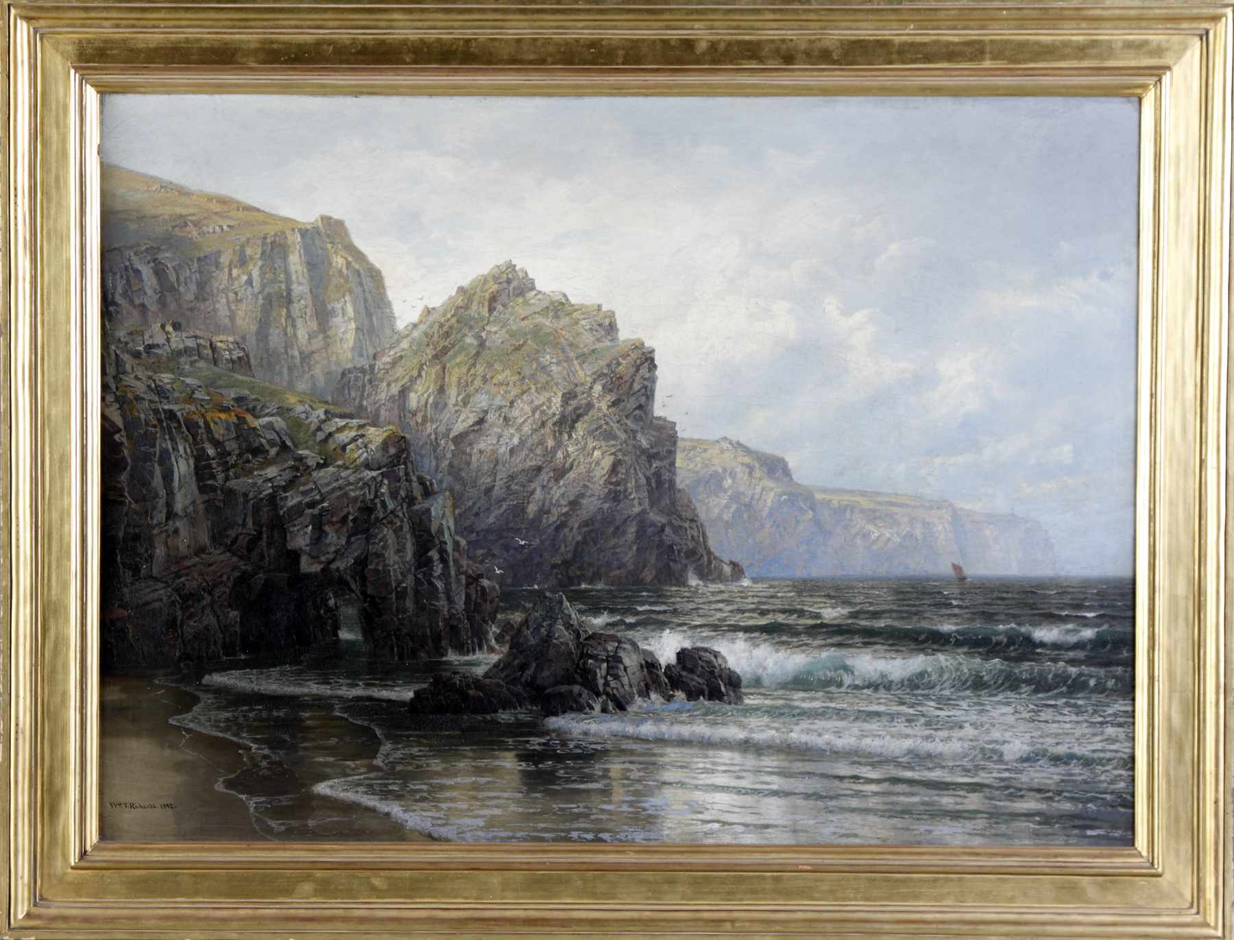 Appraisal: William Trost Richards American - Seascape William Trost Richards American