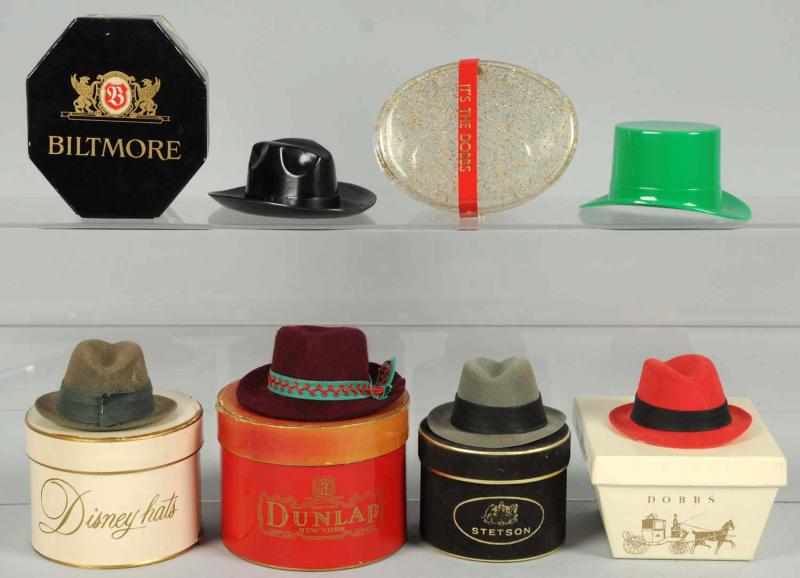 Appraisal: Lot of Miniature Hat Boxes with Hats Nice assortment and