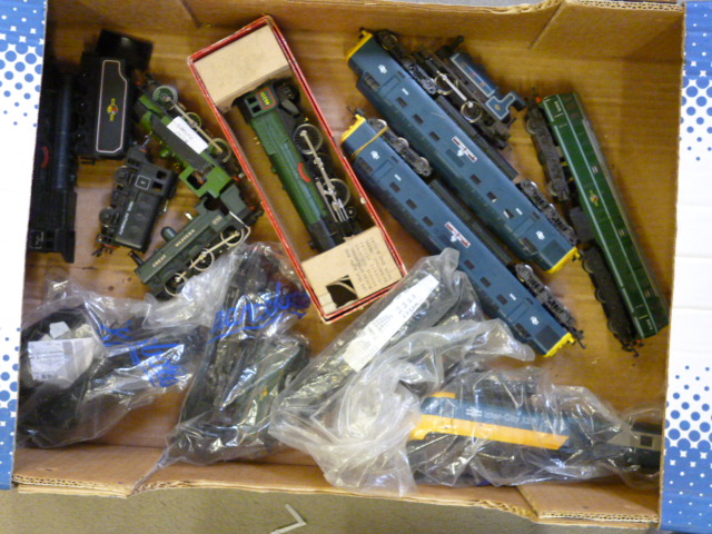 Appraisal: Playworn locomotives by Hornby and Lima including two Class diesels