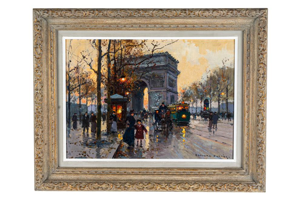 Appraisal: EDOUARD CORTES - ARC DE TRIOMPHE oil on board oil