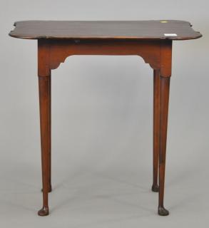 Appraisal: Eldred Wheeler shaped Queen Anne style tea table ht in