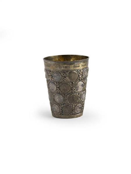 Appraisal: A German th century coin beaker apparently unmarked the sides