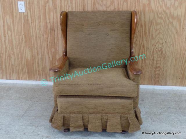 Appraisal: Early American Style Walnut Rocking Chair Believed to be Tell