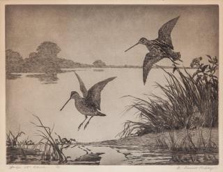 Appraisal: Aiden Lassell Ripley - Snipe at Dawn signed A Lassell