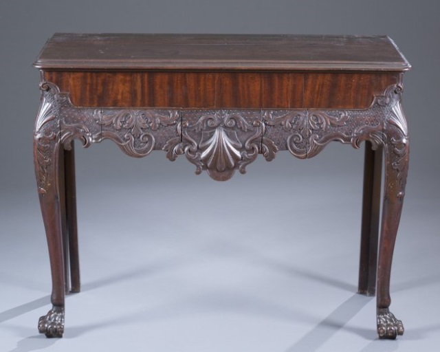 Appraisal: a Irish Style Chippendale Server Irish Style Chippendale Server Mahogany