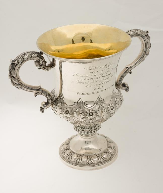 Appraisal: GEORGE IV SILVER TWO-HANDLED CUP EDWARD JOHN WILLIAM BARNARD LONDON