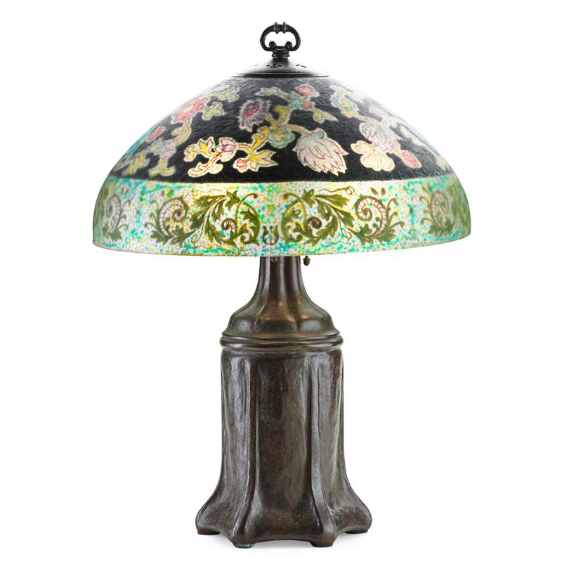 Appraisal: HANDEL Table lamp Condition Report Overall excellent condition original patina