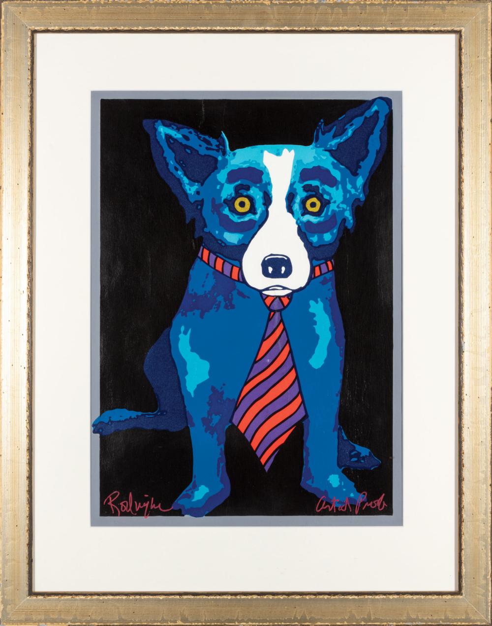 Appraisal: George Rodrigue American Louisiana - Lunch at the Club Black