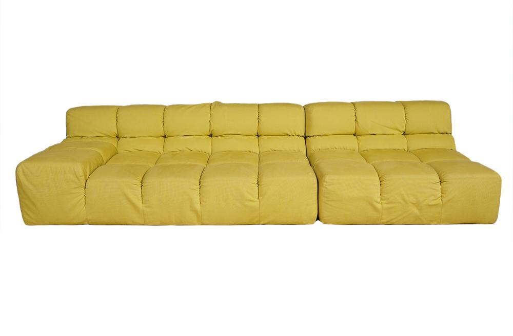 Appraisal: TUFTY-TIME SOFA PATRICIA URQUIOLA FOR B B ITALIA -part chartreuse