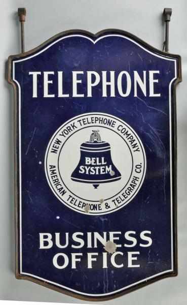 Appraisal: Porcelain Bell Telephone Business Office Sign Condition Very Good -