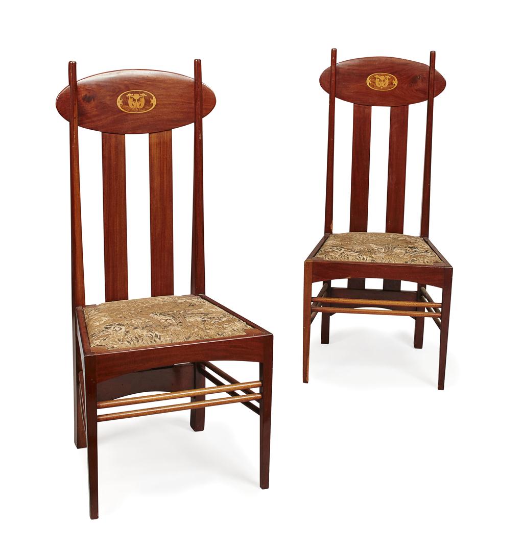 Appraisal: AFTER CHARLES RENNIE MACKINTOSH PAIR OF MARSH JONES CRIBB CO