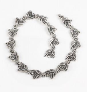 Appraisal: A silver sectional necklace Margot de Taxco Stamped Margot de