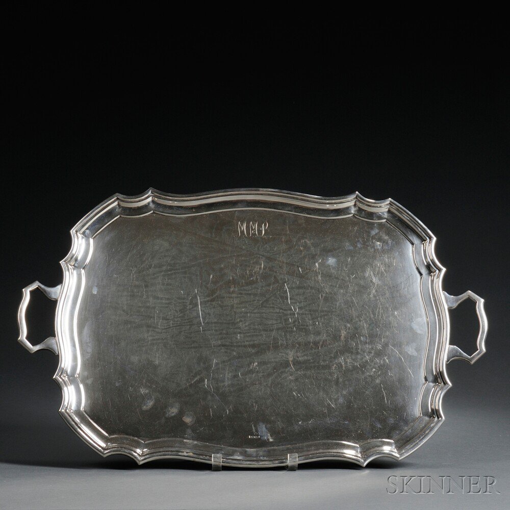 Appraisal: George V Sterling Silver Tray Sheffield - Stevenson Law maker